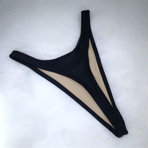 high leg thong bikini|Women's High Leg Bikini Bottom .